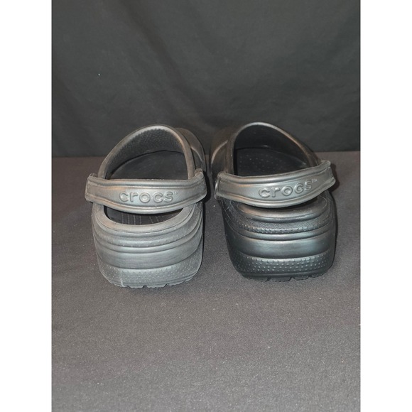 Crocs Men\'s Classic Clogs Black Comfortable‎ Slip On Sandals Size M8/W10 main image 6